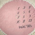 Couverture étape bébé en flanelle - Vieux rose