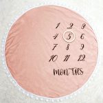 Couverture étape bébé en flanelle - Rose saumon