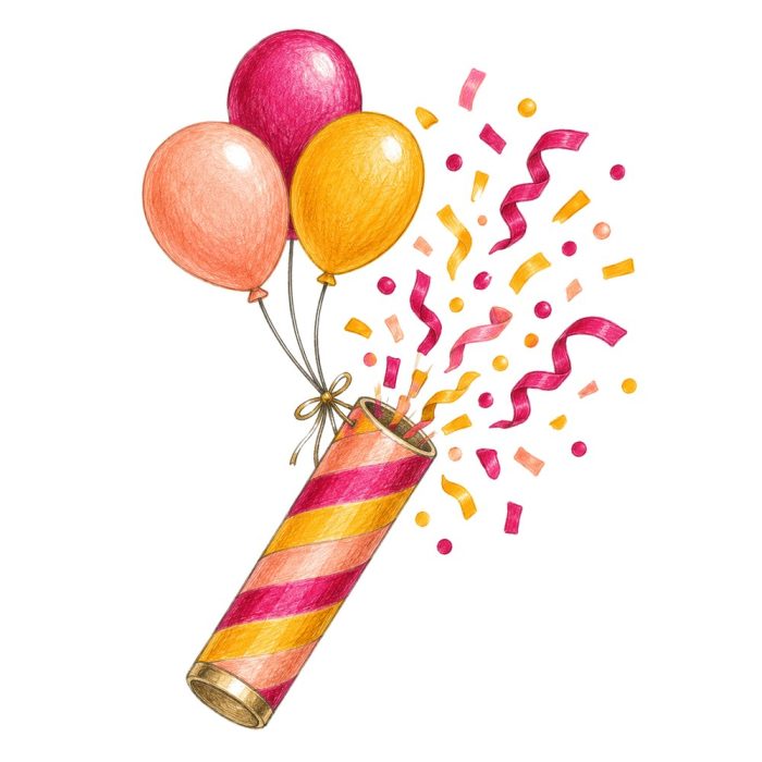 Confettis et Ballons