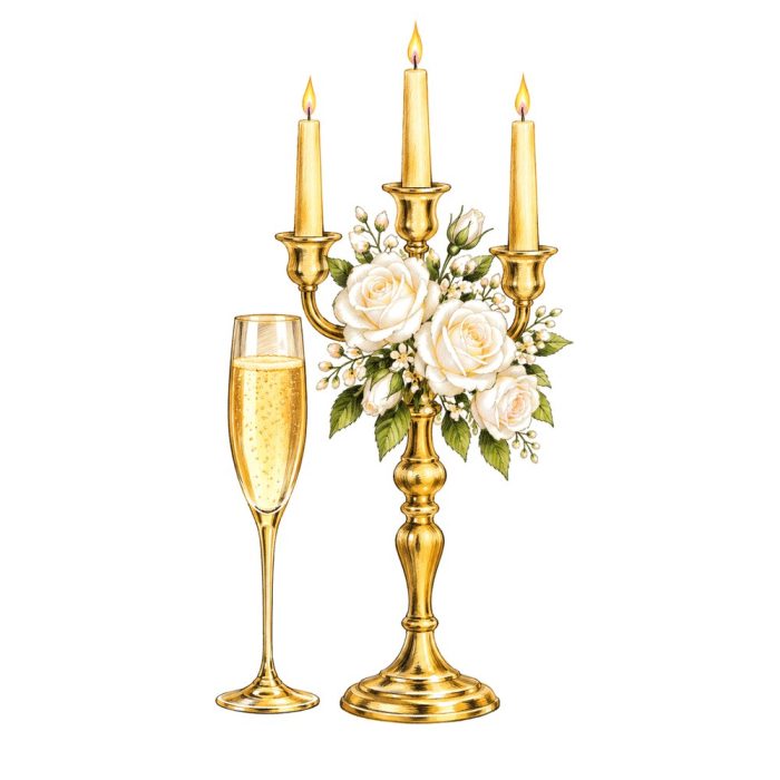 Mariage Blanc et Or